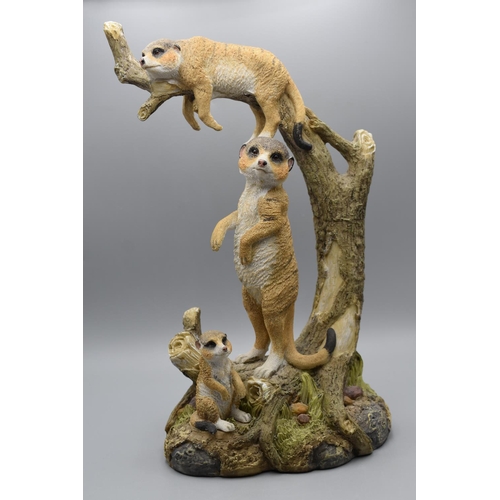 151 - Meerkats at Play Statue 12