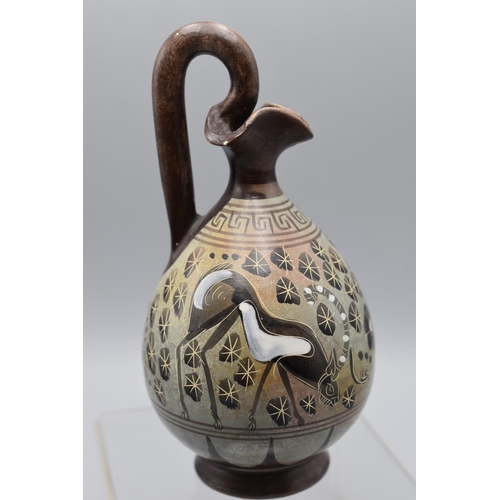 156 - Hand Painted Ancient Greece copy of a Corinthian Period Clay Jug 6