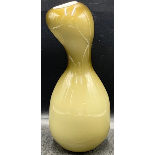 184 - Murano Style Hand Blown Leaning Vase 14