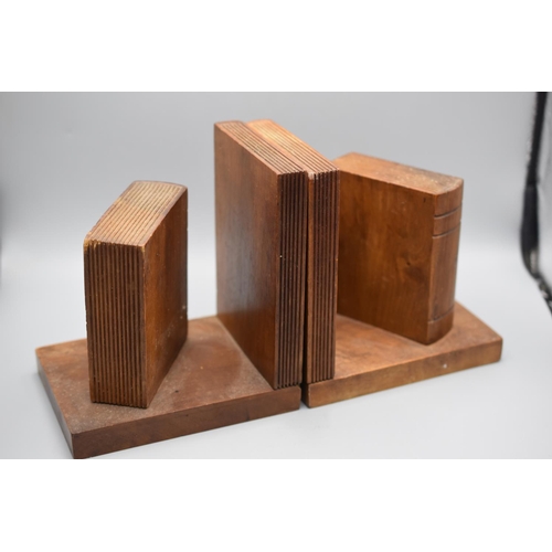 207 - Pair of Treen Book Ends