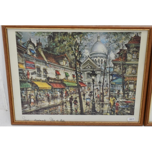 250 - Three Jacques Chardon Framed and Glazed Prints depicting Parisian Scenes (17