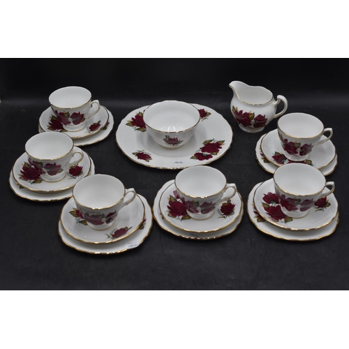 214 - Royal Vale China Tea Set comprising of Six Cups, Saucers & Side Plates.. Milk Jug and Sugar Bowl & a... 