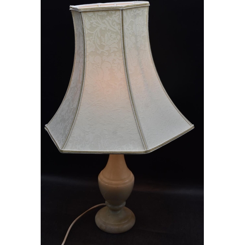 251 - A Large Marble / Onyx Table Lamp