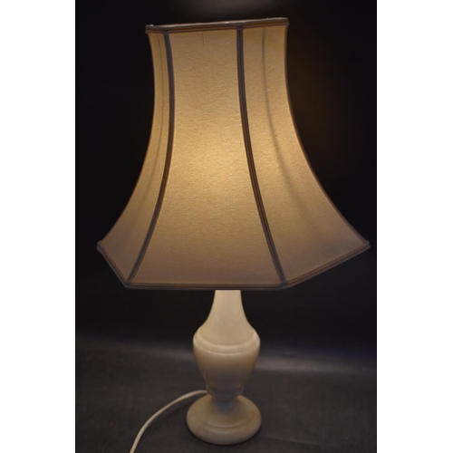 251 - A Large Marble / Onyx Table Lamp