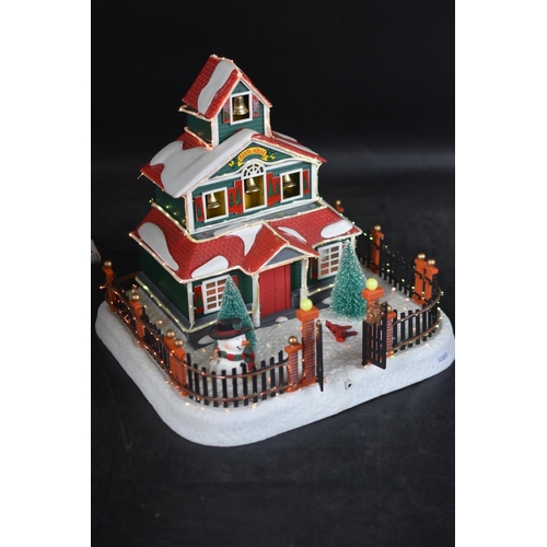 233 - Fibre Optic Christmas House complete with Original Box (Working When Tested)