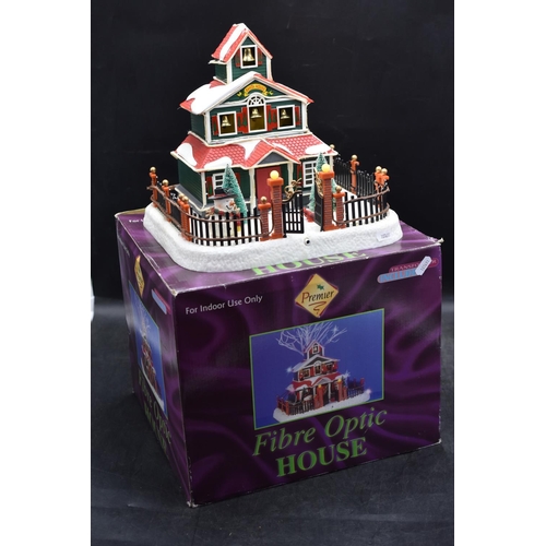 233 - Fibre Optic Christmas House complete with Original Box (Working When Tested)