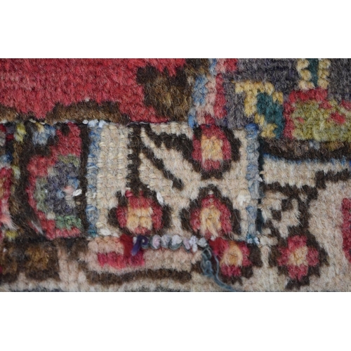 255 - Persian Tabriz Carpet Multicoloured Grand Floral Pattern 290cm x 202cm (this rug has been shortened ... 