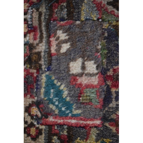 255 - Persian Tabriz Carpet Multicoloured Grand Floral Pattern 290cm x 202cm (this rug has been shortened ... 