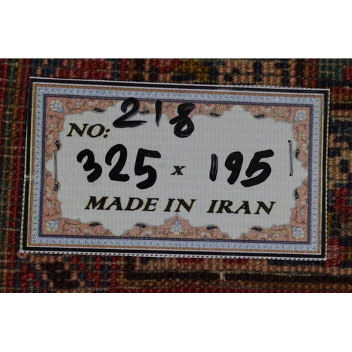 257 - Persian Mashad Carpet Hand Knotted 325cm x 195cm