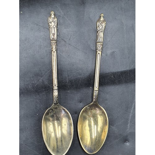 274 - Selection of Mainly Plated Cutlery Includes Walker and Hall, Apostle Spoons and Other