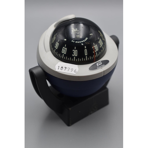 295 - Plastimo Offshore 75 Ships Compass - Blue and Grey