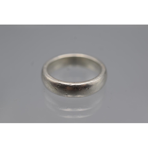 53 - Hallmarked Silver 925 Wedding Band inscribed 'I Love You' Size M