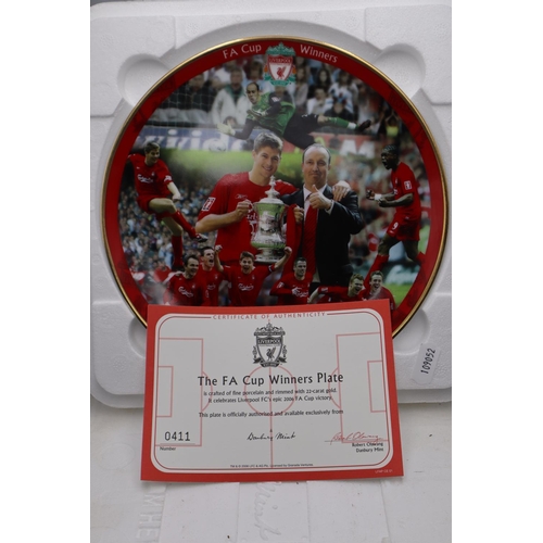 45 - Danbury Mint Limited Edition Liverpool FC Collectors Plate with Certificate of Authenticity