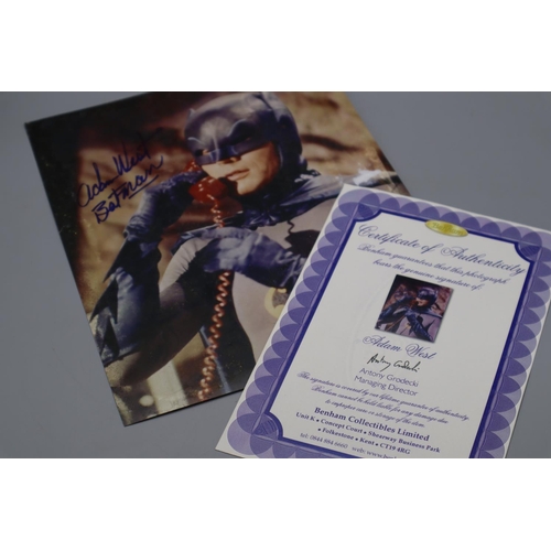 75 - Adam West Signed Photo of Batman With COA 10 X 8