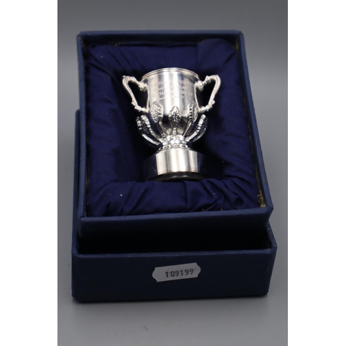 91 - Collectable Silver Plated Miniature Replica of the Football League Cup