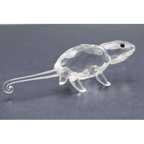 151 - Crystal Collection Chameleon on Mirrored Base in Original Box