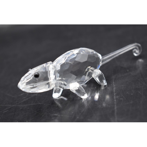 151 - Crystal Collection Chameleon on Mirrored Base in Original Box