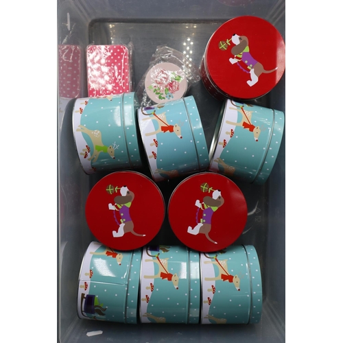 610 - Collection of Tins to include Christmas themed (11)