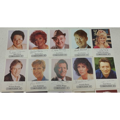 1 - A Collection of 17 Coronation Street Autographed Photos.Betty Driver, ( Betty Turpin), Barbara Knox ... 