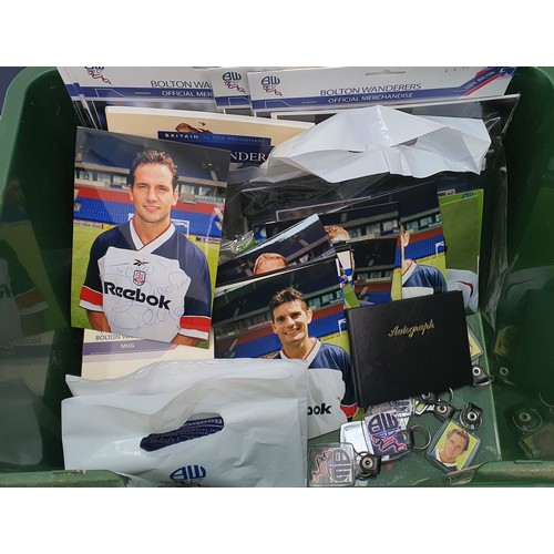 3 - A Large Selection of Bolton Wanderers Football Club Merchandise Including Autographs, Mug and Flags