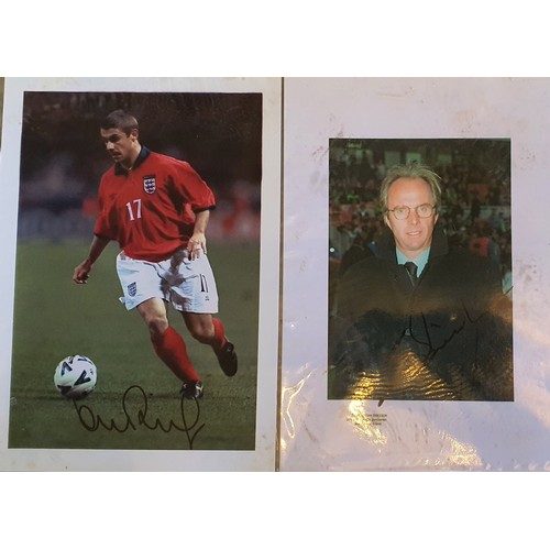 16 - A Signed Photo of Sven Goran Ericsson (A4) and Signed A4 Photo of Kevin Phillips