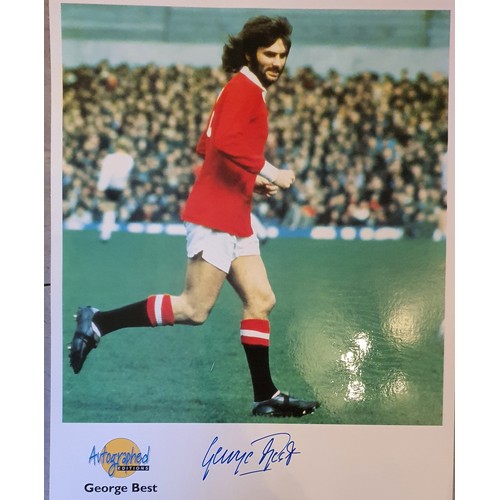 8 - Autographed Editions George Best Signed Fact Sheet