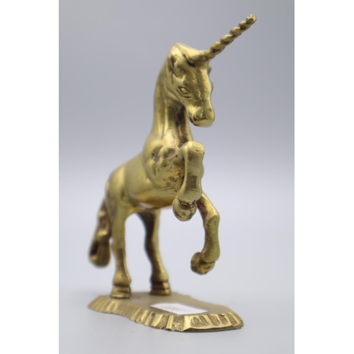 36 - Brass Unicorn 5cm