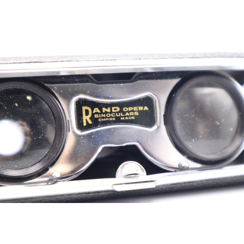 41 - Vintage Rand Opera Binoculars which fold into their own case