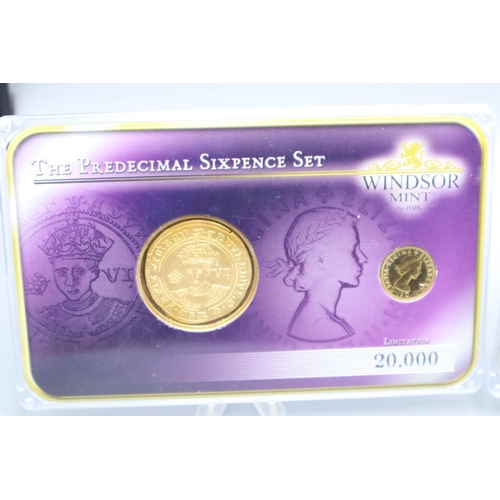 90 - Two Predecimal Coin Sets to include Penny and SixPence