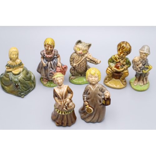 124 - Collection of 4 Ceramic Figures to include Cat Playing Violin, Boy with Dog, Lady with Tea Pot and m... 