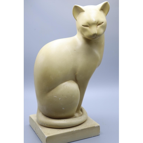 133 - Chalkware Serenity Cat. Inspired by the work of Heinz Wameke