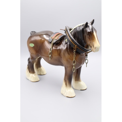 135 - Beswick Shire Horse Figure (818) 8