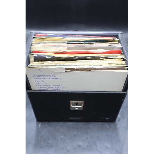 297 - A Boots Record Box Full of 7