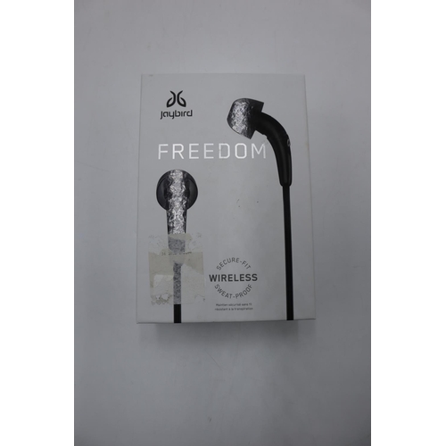 326 - New Set of Jaybird Freedom Wireless Earphones complete in original box