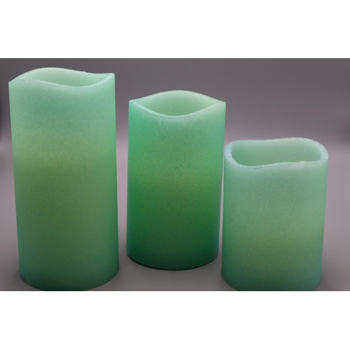 455 - Three Graduated Battery Operated Candles (Tallest 6