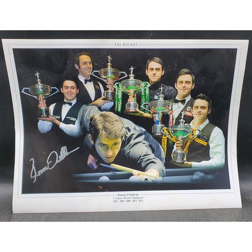 55 - Large Signed Ronnie O'Sullivan Montage