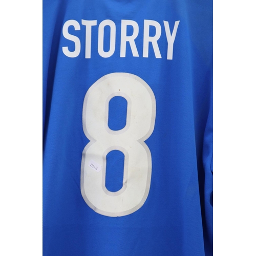 73 - Two Replica Football Shirts, Chelsea FC and No 8 Storry of Tolcaster