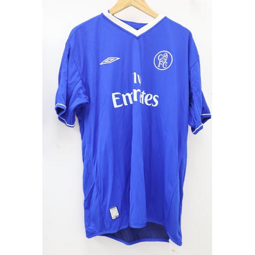 73 - Two Replica Football Shirts, Chelsea FC and No 8 Storry of Tolcaster