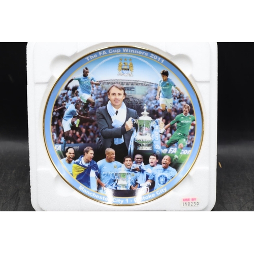 82 - Danbury Mint Manchester City FA Cup Winner's Commemorative Plate