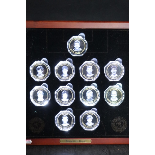 85 - Laser Etched Glasgow Rangers All Time Greatest 11 in Illuminated Case