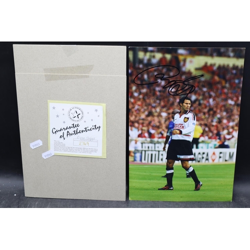 88 - A Ryan Giggs Signed Photograph A4 With GOA