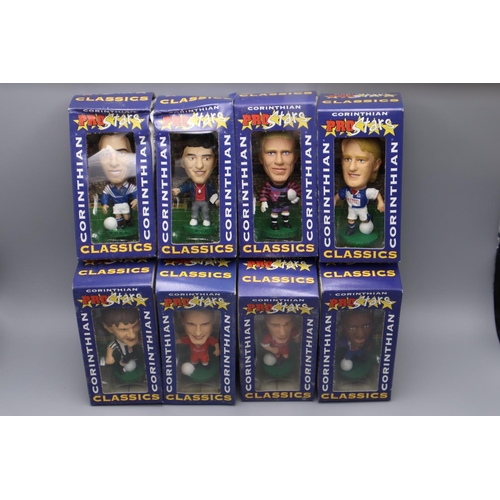 60 - Selection of 8 Corinthian Pro Star Classic Figures including Beardsley, Scales, McAteer, and More