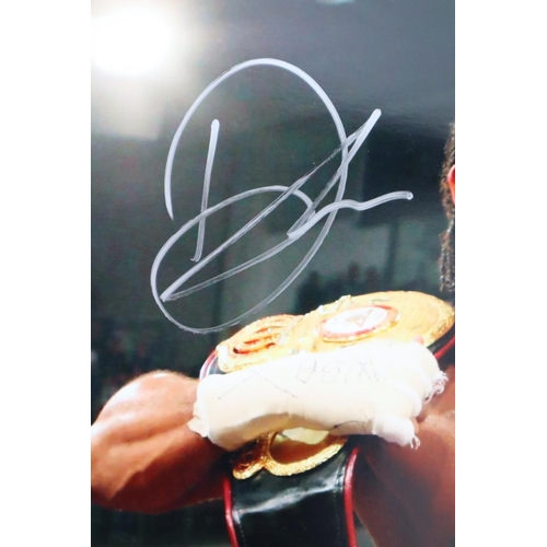 96 - Large Signed Poster. David Haye 