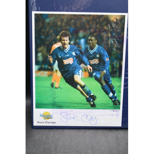 109 - Two Autograph Edition's Signed Pictures of Steve Claridge and Dion Dublin Complete with Benham Folde... 