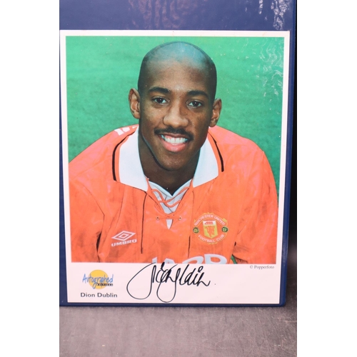 109 - Two Autograph Edition's Signed Pictures of Steve Claridge and Dion Dublin Complete with Benham Folde... 