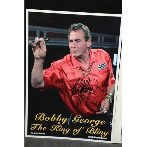 110 - Three Autographs, Signed Bobby George Photo The King of Bling, Signed Melinda Messenger Photo and a ... 