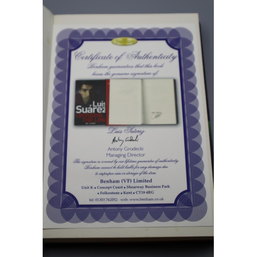 118 - Autographed Luis Suarez Book With Certificate of Authenticity.