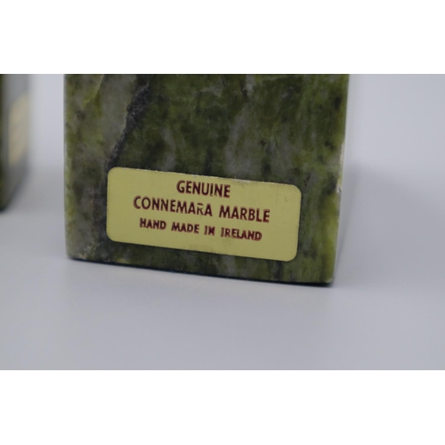 136 - Pair of Genuine Connemara Marble Bookends