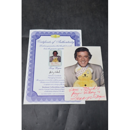 273 - Selection of 5 Signed Pictures including Cilla Black, Edward Fox, Rolf Harris, Ulrika Jonson and Ter... 