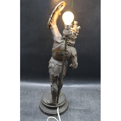 174 - Ernest Rancoulet Bronzed Metal Figural Table Lamp (23